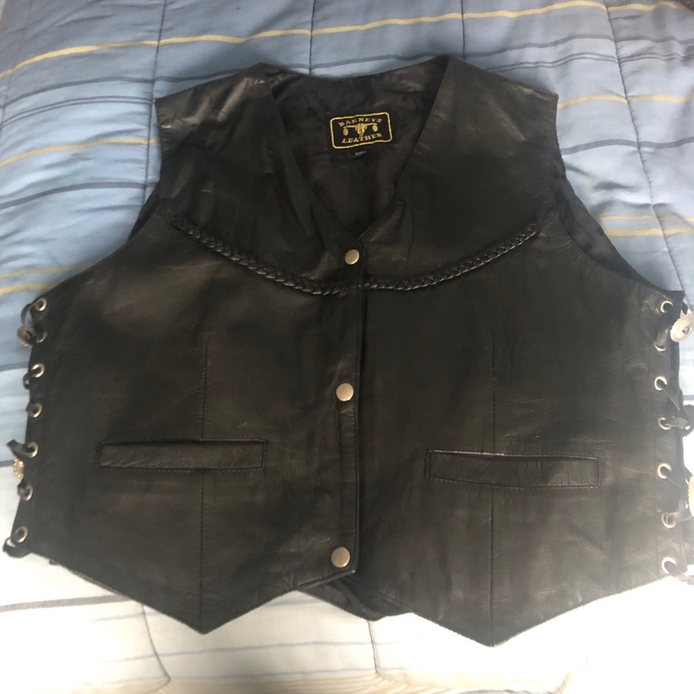 leather vest